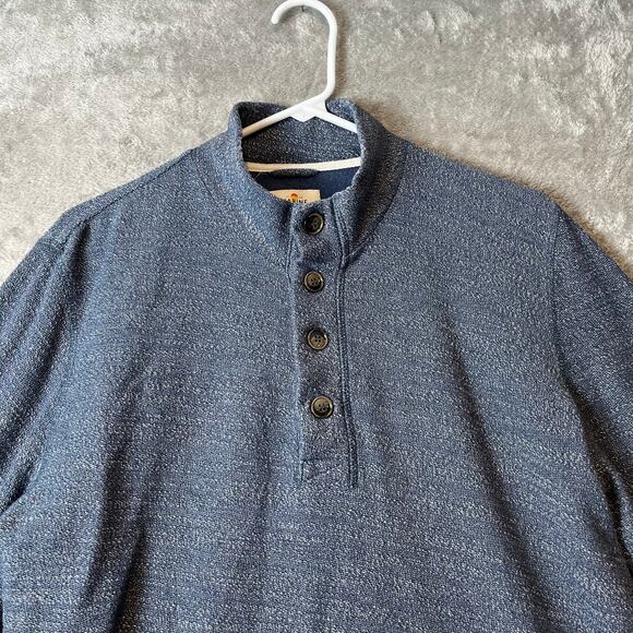 Marine Layer Clayton Pullover in‎ Light Blue Heather Size Large - Picture 2 of 7